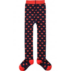 MELISSA MAILLOT TIGHTS blue/red hearts