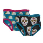 Girl Underwear Set in Dia de los Muertos and Seagrass Tacos