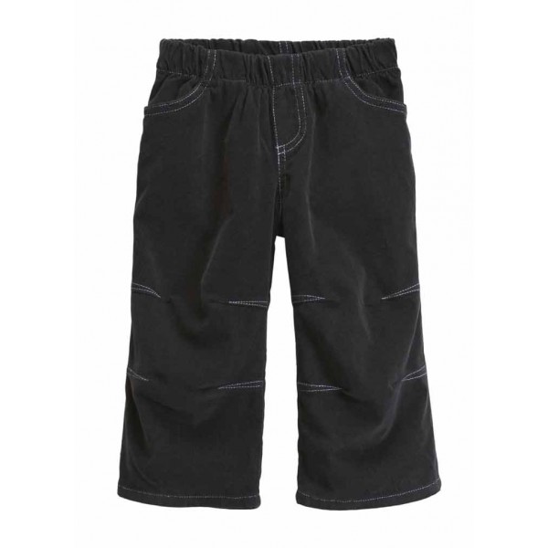 Cord Pant w/ Knee Art, Vintage Black w/ Lt. Gray Stitch
