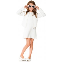 La Une Textured Milano Cardigan - Marshmallow 