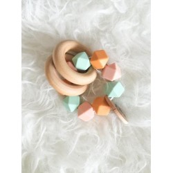 Vintage Mint Teether Rattle Vintage Mint Teether Rattle