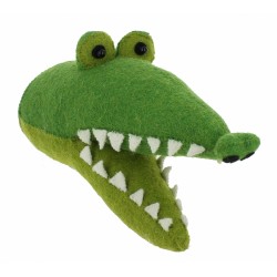 Crocodile Felt Animal Wall Head 