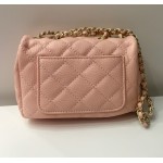 GIRL'S MEDIUM CHANEL STYLE QUILTED BAG ***PINK, BLACK***
