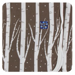 Print Swaddling Blanket in Falcon Snow