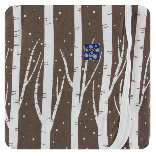 Print Swaddling Blanket in Falcon Snow