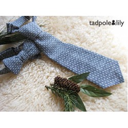 NECKTIE / DOTTY CHAMBRAY