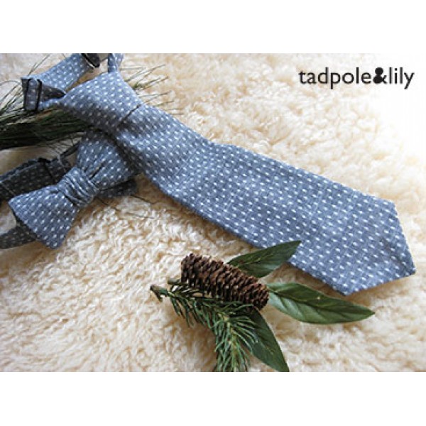 NECKTIE / DOTTY CHAMBRAY