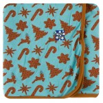 Holiday Print Long Sleeve Pajama Set in Christmas Cookies 