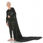 Holiday Print Long Sleeve Pajama Set in Silver Bright Stars Holiday Print Long Sleeve Pajama Set in Silver Bright Stars