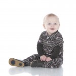 Print Long Sleeve Double Layer Polo Romper in African Pattern Print Long Sleeve Double Layer Polo Romper in African Pattern