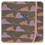 Print Swaddling Blanket in Lions