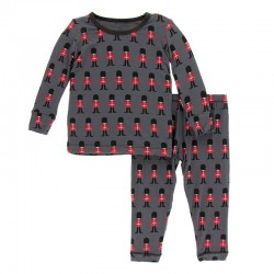 Print Long Sleeve Pajama Set in Queen's Guard 