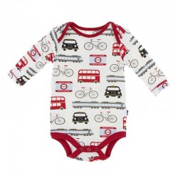 Print Long Sleeve One Piece in London Transport 