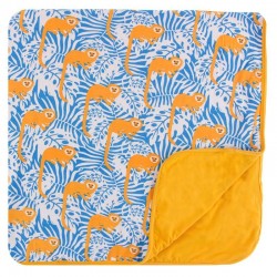 Print Toddler Blanket in Tamarin Monkey