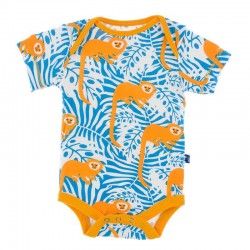 Print Short Sleeve One Piece in Tamarin Monkey