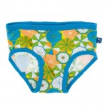 Girl Under Wear Set in Natural Coffee Bean and Beach Umbrellas 