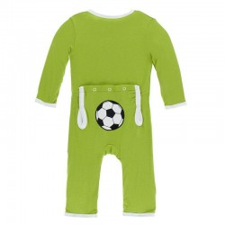 Appliqué Coverall with Zipper in Meadow Soccer 