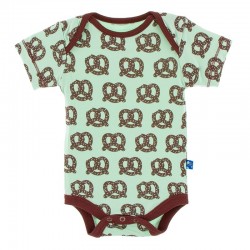 Print Short Sleeve One Piece Giant Pretzel