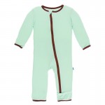 Appliqué Coverall with Zipper in Giant Pretzel 