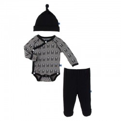 Kimono Newborn Gift Set in French Bulldog