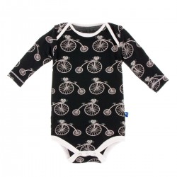 Print Long Sleeve One Piece Girl Midnight Bikes