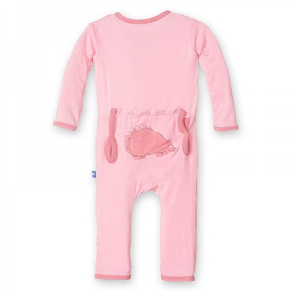 Fitted Applique Coverall in Lotus Porcupine