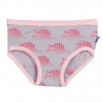 Girl Underwear Set in Feather Armadillo and Prickly Pear Southwest