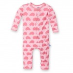 Print Fitted Coverall in Lotus Porcupine