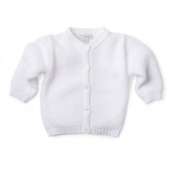 Homespun Knit Cardigan - White