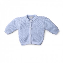 Homespun Knit Cardigan - Blue 