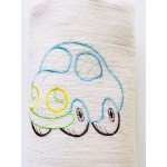 Little Gabies Baby Blanket with Love from Ethiopia - Happy Car (Blue)