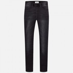 Girl Denim Fabric Long Trousers Girl Denim Fabric Long Trousers