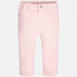 Baby Girl Fleece Jeggings with Button Fastening