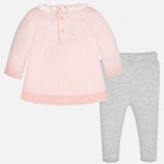 Baby Girl Knit Set with Long Pants