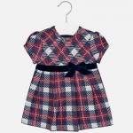 Baby Girl Checkered Short Sleeve Dress