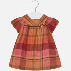Baby Girl Flannel Checkered Short Sleeve Dress Baby Girl Flannel Checkered Short Sleeve Dress