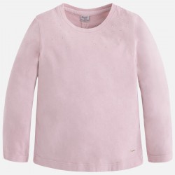 Girl Long Sleeve Shirt with Diamante