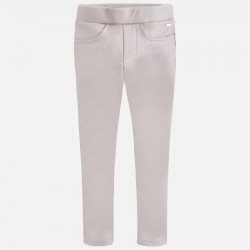 Girl Twill Beige and Gold Leggings Girl Twill Beige and Gold Leggings