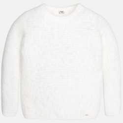 Girls Ivory Knitted Sweater Girls Ivory Knitted Sweater