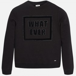 Girl Fleece Sweatshirt with Strass