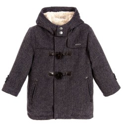Boys Grey Duffle Coat 