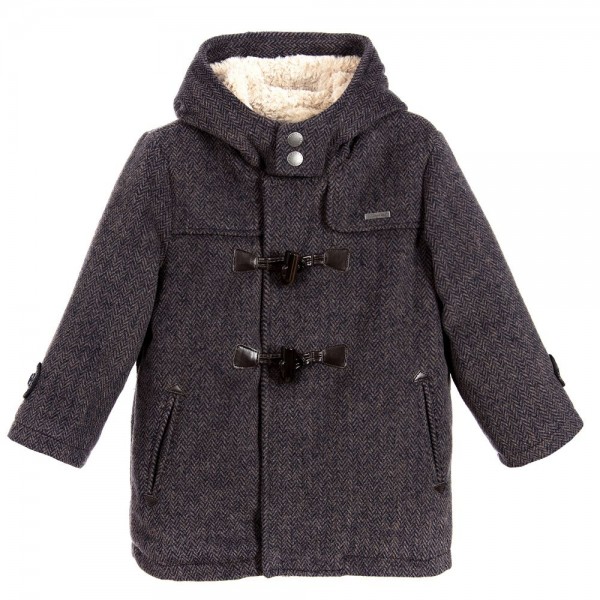 Boys Grey Duffle Coat 