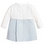 Baby Girl Long Sleeve Dress in Jacquard