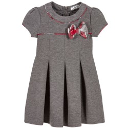 Girls Grey Jersey Dress
