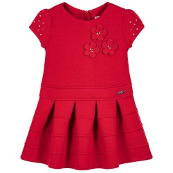 Girls Red Jersey Dress