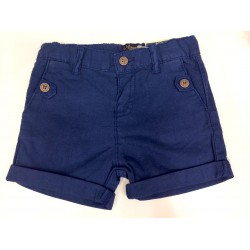 Linen Cuffed Shorts - Navy Linen Cuffed Shorts - Navy