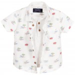 Baby Boys Safari Print Layered Shirt