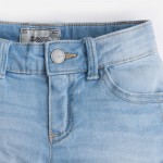 Girl Denim Shorts with Rolled Hem