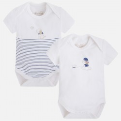 Baby Boy Bodysuits with Print (2 in a pack) 