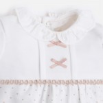 Baby girl long pyjamas with bows and ruffles